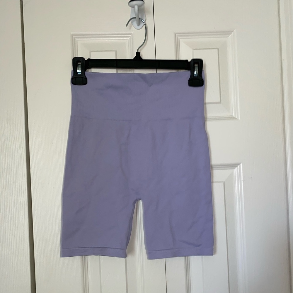 Revamped purple with biker shorts Charlotte Russe